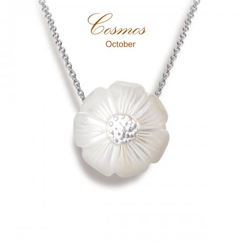 Cosmos Pearl Flower In silver